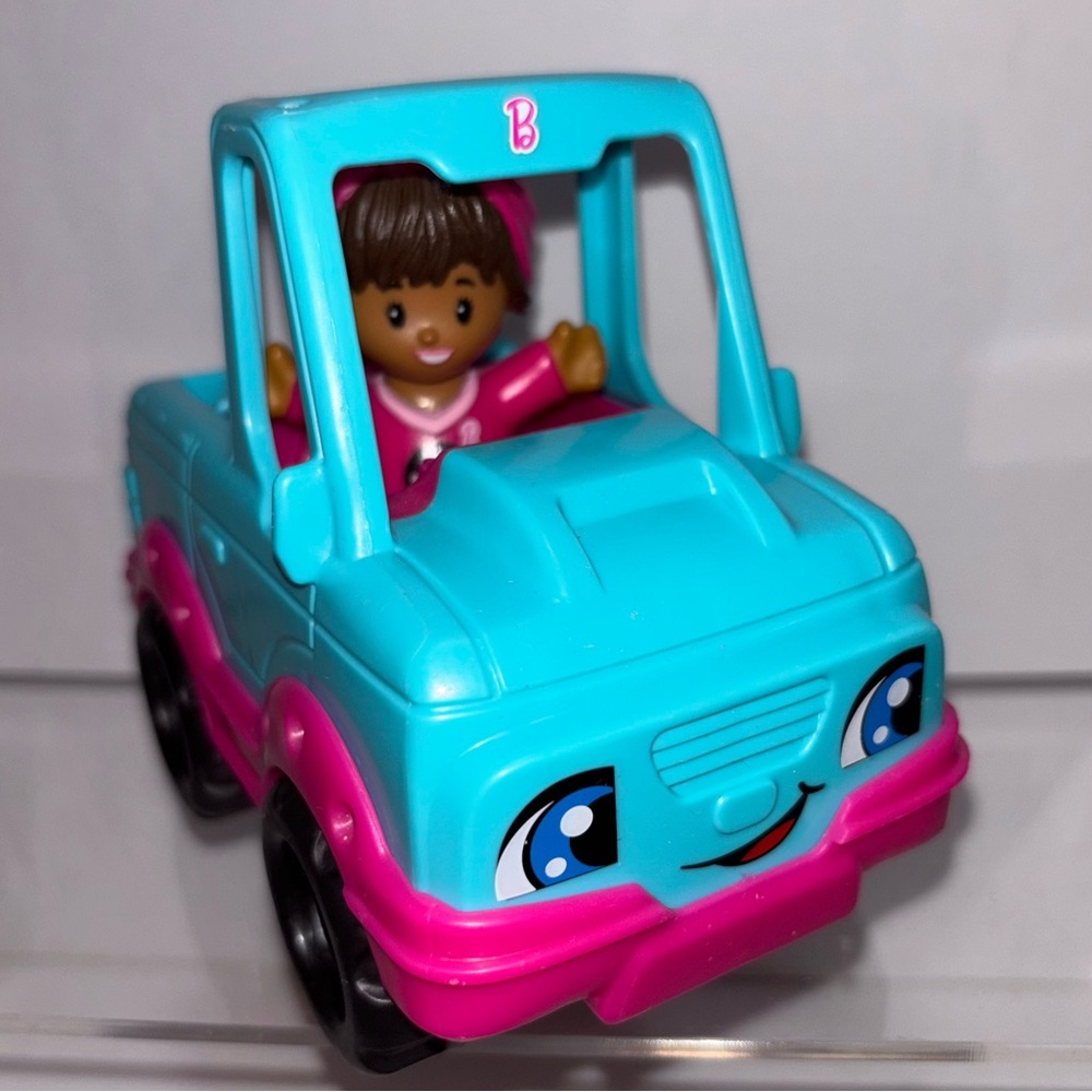 Little People Barbie Toy Blue Pick Up Truck Hitch Vehicle Pink 2017 Jeep set